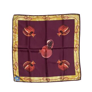 Foulard donna 100% seta Melograno Nuovo Articolo Made in Italy